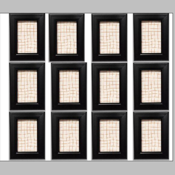 Harbortown 12 pk 2"x3" Soft Linear Profile Mini Picture Frames - Brand NEW - Picture 1 of 5